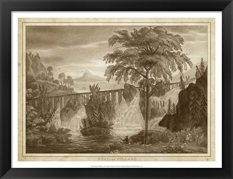 Framed Road of Pillars Print