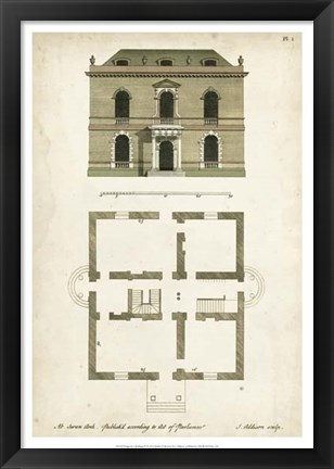 Framed Design for a Building IV Print