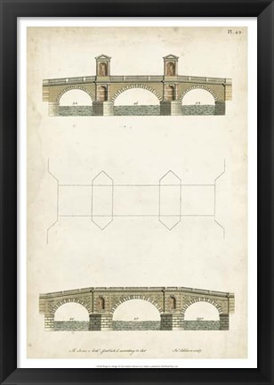 Framed Design for a Bridge I Print