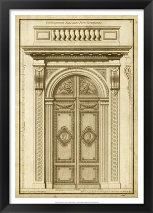 Framed Vintage Door I Print