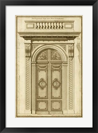 Framed Vintage Door I Print