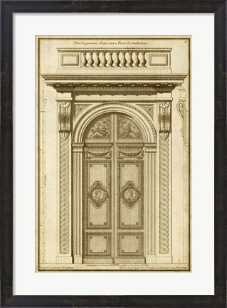 Framed Vintage Door I Print