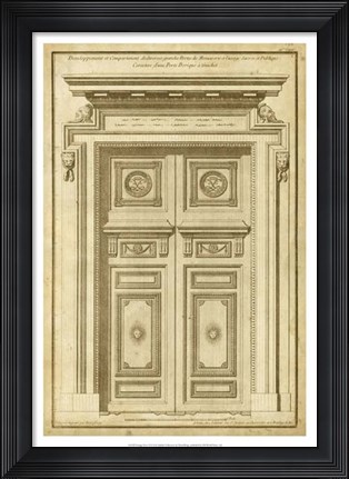 Framed Vintage Door II Print