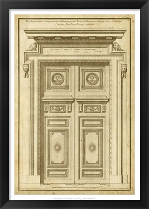 Framed Vintage Door II Print