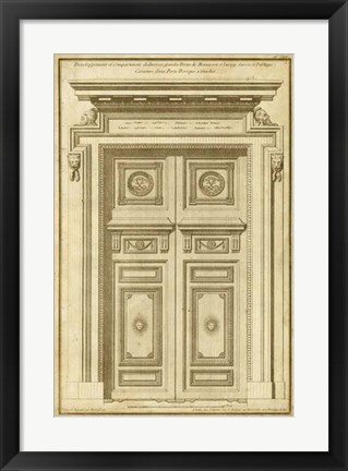 Framed Vintage Door II Print