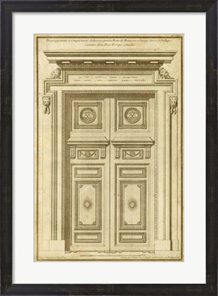 Framed Vintage Door II Print