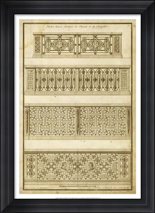 Framed Vintage Gate Design II Print