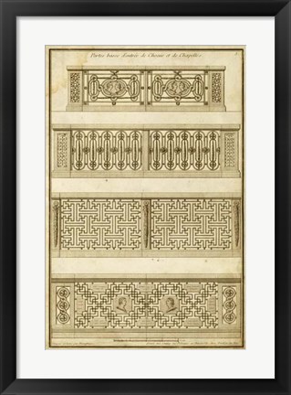 Framed Vintage Gate Design II Print