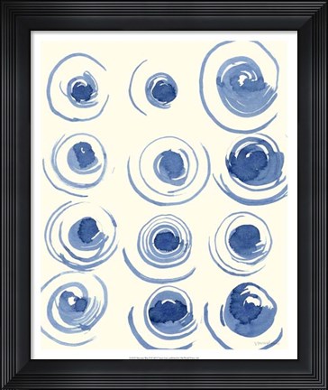 Framed Macrame Blue II Print