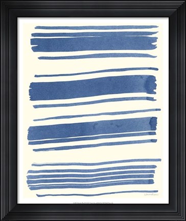 Framed Macrame Blue III Print