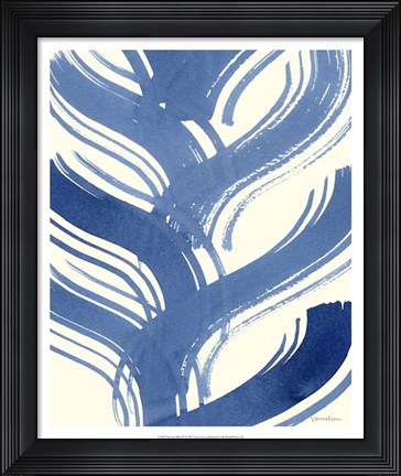 Framed Macrame Blue IV Print