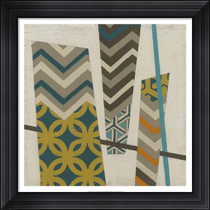 Framed Abstract Scrapbook I Print