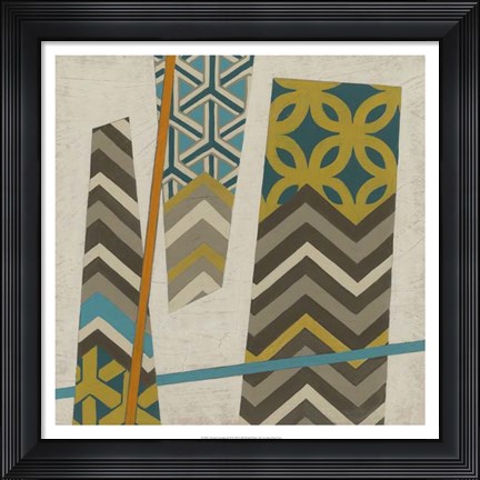 Framed Abstract Scrapbook II Print