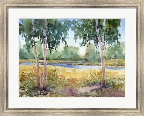 Framed Luminous Meadow I Print