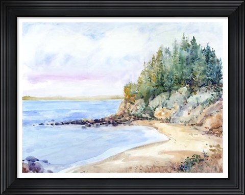 Framed Shore Line II Print
