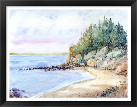 Framed Shore Line II Print