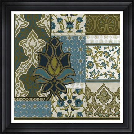 Framed Persian Patchwork I Print