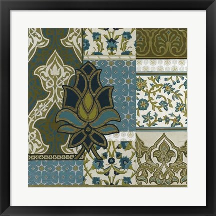 Framed Persian Patchwork I Print