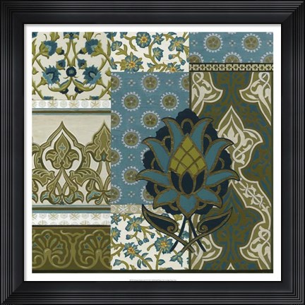 Framed Persian Patchwork II Print