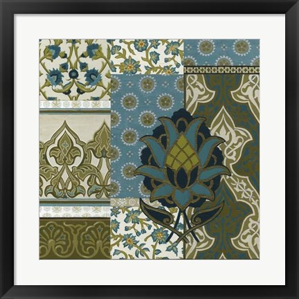 Framed Persian Patchwork II Print