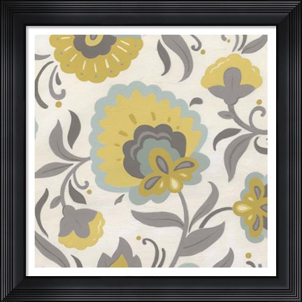 Framed Bohemian Garden I Print