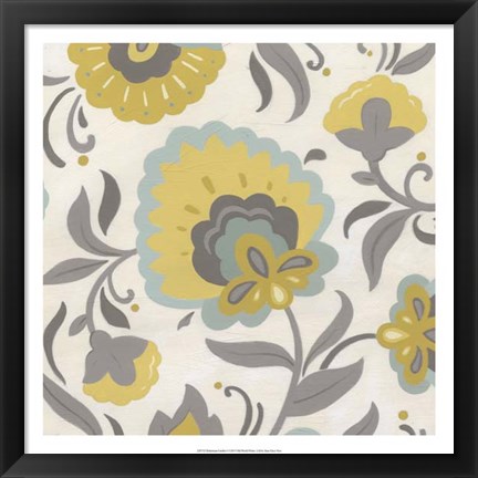 Framed Bohemian Garden I Print