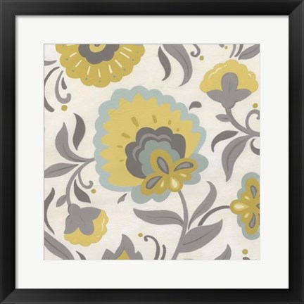 Framed Bohemian Garden I Print