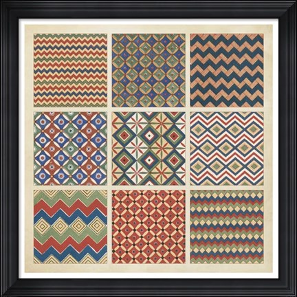 Framed Pattern Patch I Print