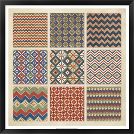 Framed Pattern Patch I Print