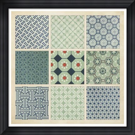 Framed Pattern Patch II Print