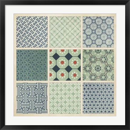 Framed Pattern Patch II Print