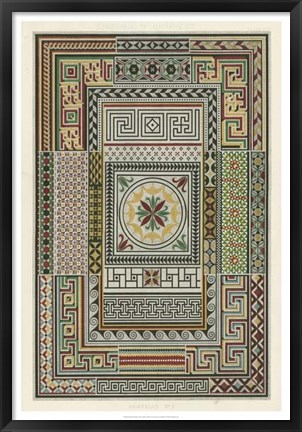 Framed Pompeian Design Print