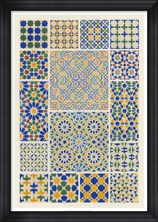 Framed Moorish Design Print