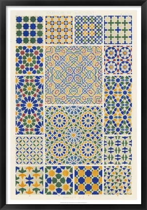 Framed Moorish Design Print
