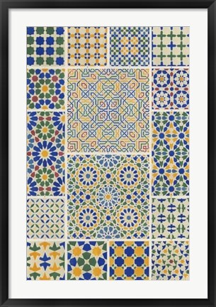 Framed Moorish Design Print