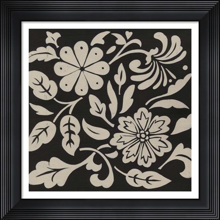 Framed Ginter Charcoal I Print