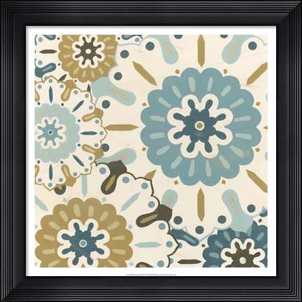 Framed Blue Lace II Print