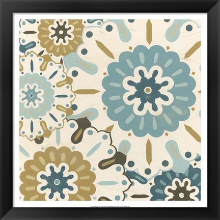 Framed Blue Lace II Print