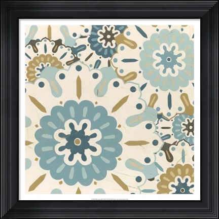 Framed Blue Lace III Print