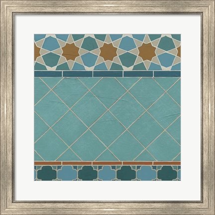 Framed Moroccan Tile I Print