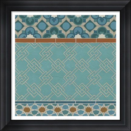 Framed Moroccan Tile II Print