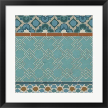 Framed Moroccan Tile II Print