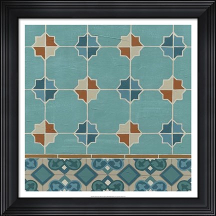 Framed Moroccan Tile III Print