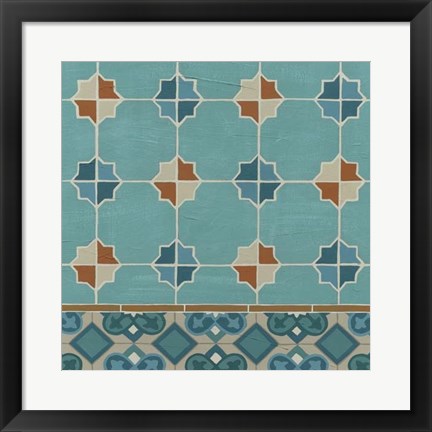 Framed Moroccan Tile III Print
