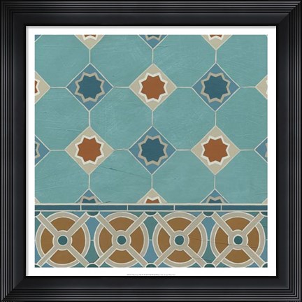 Framed Moroccan Tile IV Print