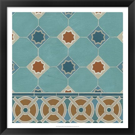 Framed Moroccan Tile IV Print