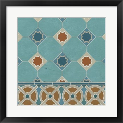 Framed Moroccan Tile IV Print