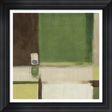 Framed Green Field II Print