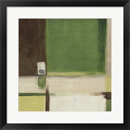 Framed Green Field II Print