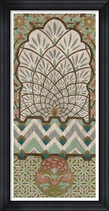 Framed Peacock Tapestry II Print